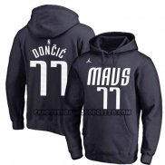 Felpa con Cappuccio Dallas Mavericks Luka Doncic Statement 2022-23 Nero