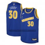 Canotte Bambino Golden State Warriors Stephen Curry NO 30 Classic 2022-23 Blu