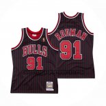 Canotte Chicago Bulls Dennis Rodman NO 91 Mitchell & Ness 1996-97 Nero