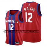 Canotte Detroit Pistons Derrick Walton Citta 2019-20 Rosso