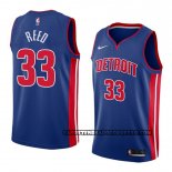 Canotte Detroit Pistons Willie Reed Icon 2018 Blu