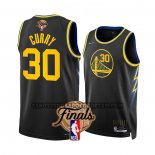 Canotte Golden State Warriors Stephen Curry NO 30 Citta 2022 NBA Finals Nero