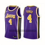 Canotte Los Angeles Lakers Rajon Rondo NO 4 Statement 2021-22 Viola