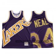 Canotte Los Angeles Lakers Shaquille O'neal Mitchell & Ness Big Face Viola
