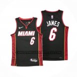 Canotte Miami Heat LeBron James NO 6 Icon Nero