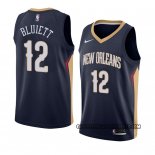 Canotte New Orleans Pelicans Trevon Bluiett Icon 2018 Blu