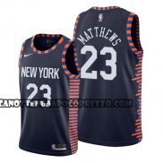 Canotte New York Knicks Wesley Matthews Citta 2019 Blu