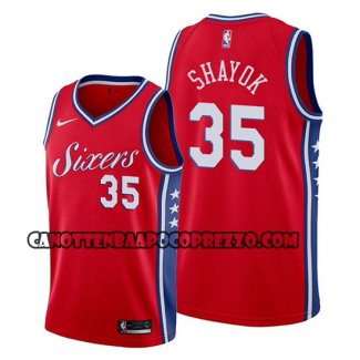 Canotte Philadelphia 76ers Marial Shayok Statement Rosso