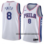 Canotte Philadelphia 76ers Zhaire Smith Association 2018 Bianco