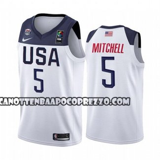 Canotte USA Donovan Mitchell 2019 FIBA Basketball World Cup Bian