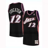Canotte Utah Jazz John Stockton Hardwood Classics 1998-99 Nero