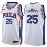 Canotte NBA 76ers Ben Simmons Association 2017-18 Bianco