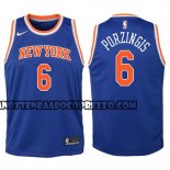 Canotte NBA Bambino New York Knicks Kristaps Porzingis 2017-18 B