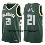 Canotte NBA Bucks Tony Snell Swingman Icon 2017-18 Verde