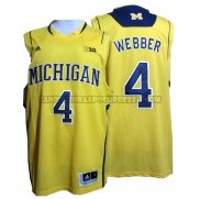Canotte NBA NCAA Michigan State Spartans Chirs Webber Giallo