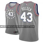 Canotte NBA Philadelphia 76ers Jonah Bolden Ciudad 2018-19 Grigi