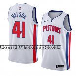 Canotte NBA Pistons Jameer Nelson Association 2017-18 Bianco