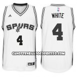 Canotte NBA Spurs Derrick White Home 2017-18 Bianco