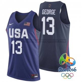 Canotte NBA USA 2016 George Blu