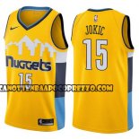 Canotte NBA Nuggets Nikola Jokic Statement 2017-18 Giallo
