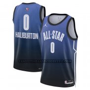 Canotte All Star 2023 Indiana Pacers Tyrese Haliburton NO 0 Blu