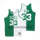 Canotte Boston Celtics Larry Bird NO 33 Mitchell & Ness 1985-86 Split Bianco Verde