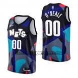 Canotte Brooklyn Nets Royce O'neale NO 00 Citta 2023-24 Nero