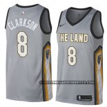 Canotte Cleveland Cavaliers Jordan Clarkson Citta 2018 Grigio