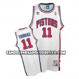 Canotte Detroit Pistons Isiah Thomas Retro Bianco