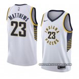 Canotte Indiana Pacers Wesley Matthews Association 2018 Bianco