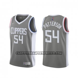 Canotte Los Angeles Clippers Patrick Patterson Earned 2020-21 Grigio
