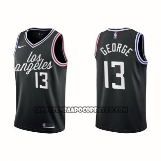 Canotte Los Angeles Clippers Paul George NO 13 Citta 2022-23 Nero