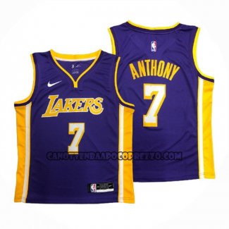 Canotte Los Angeles Lakers Carmelo Anthony NO 7 Statement Viola