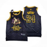 Canotte Los Angeles Lakers Kobe Bryant NO 24 Black Mamba Snakeskin Nero