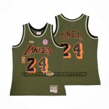 Canotte Los Angeles Lakers Kobe Bryant NO 24 Mitchell & Ness Verde
