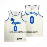 Canotte Los Angeles Lakers Russell Westbrook NO 0 Classic 2019-20 Bianco