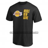 Canotte Manica Corta Los Angeles Lakers Whole New Game Nero2