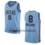 Canotte Memphis Grizzlies Ziaire Williams NO 8 Statement 2022-23 Blu