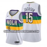 Canotte New Orleans Pelicans Frank Jackson Citta Edition Bianco