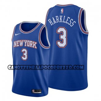 Canotte New York Knicks Maurice Harkless Statement 2019-20 Blu