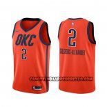 Canotte Oklahoma City Thunder Shai Gilgeous-alexander Earned Arancione