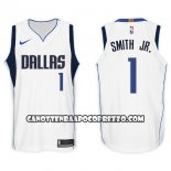 Canotte NBA Mavericks Dennis Smith Jr. 2017-18 Bianco
