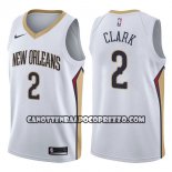 Canotte NBA Pelicans Ian Clark Association 2017-18 Bianco