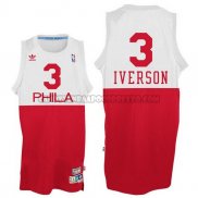 Canotte NBA Throwback 76ers Iverson Bianco Rosso