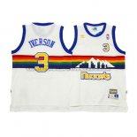 Canotte NBA Throwback Nuggets Iverson Bianco