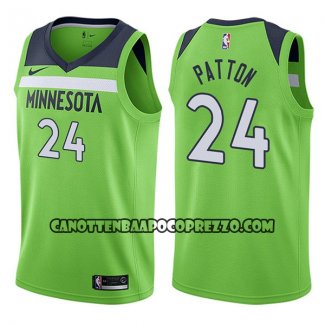 Canotte NBA Timberwolves Justin Patton Statement 2017-18 Verd