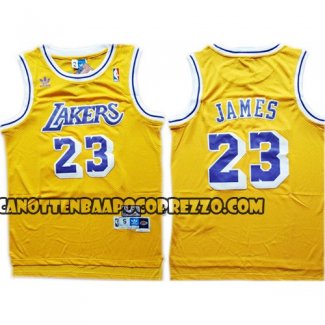 Canotte NBA Lakers Lebron James Giallo