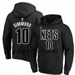 Felpa con Cappuccio Brooklyn Nets Ben Simmons Statement 2022-23 Nero