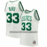 Canotte Boston Celtics Larry Bird NO 33 Mitchell & Ness 1985-86 Bianco