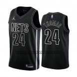 Canotte Brooklyn Nets Cam Thomas NO 24 Statement 2022-23 Nero